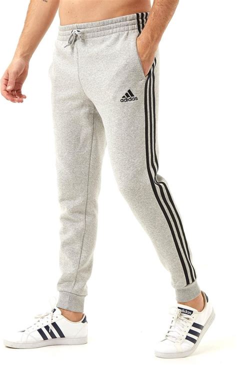 grijze met witte joggingbroek dames adidas